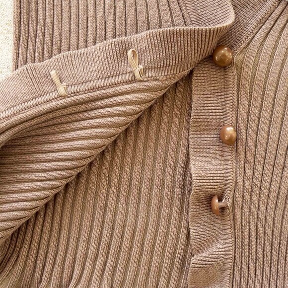 Lovers + Friends Nude Carissa Ruffle Sweater size XS - Picture 8 of 11